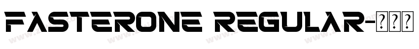 FasterOne Regular字体转换